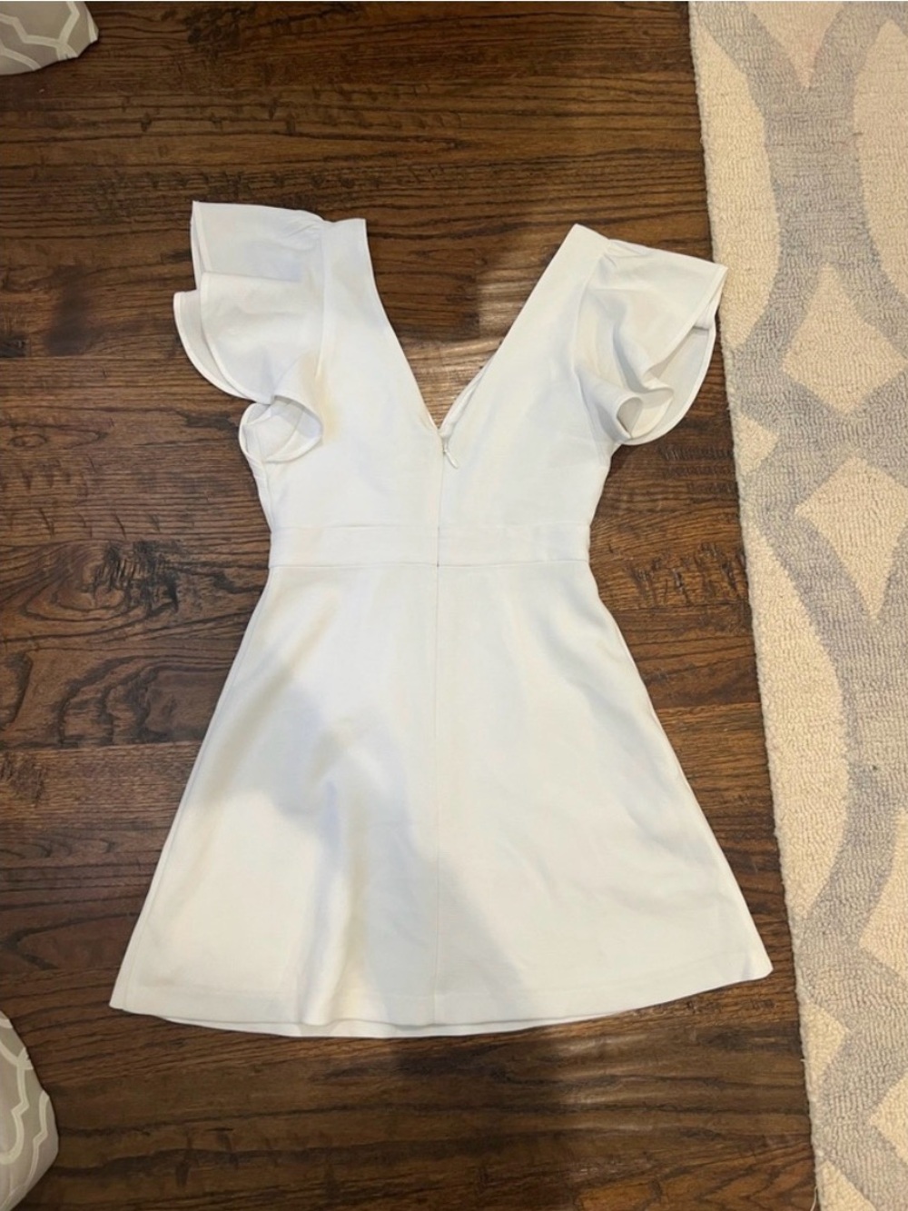 White Grad Mini Dress - Picture 4 of 4